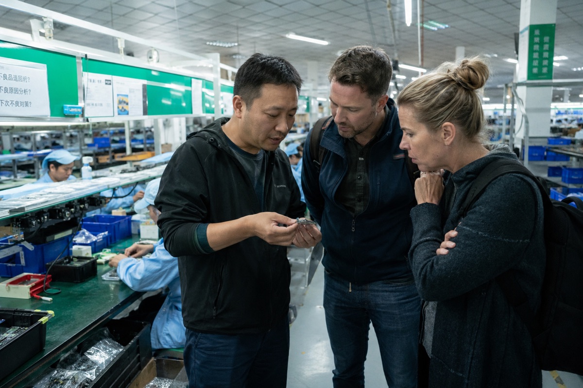 Factory floor component inspection