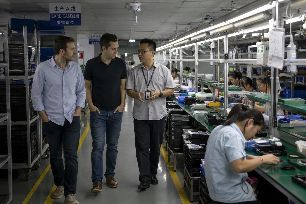 Production line factory walkthrough